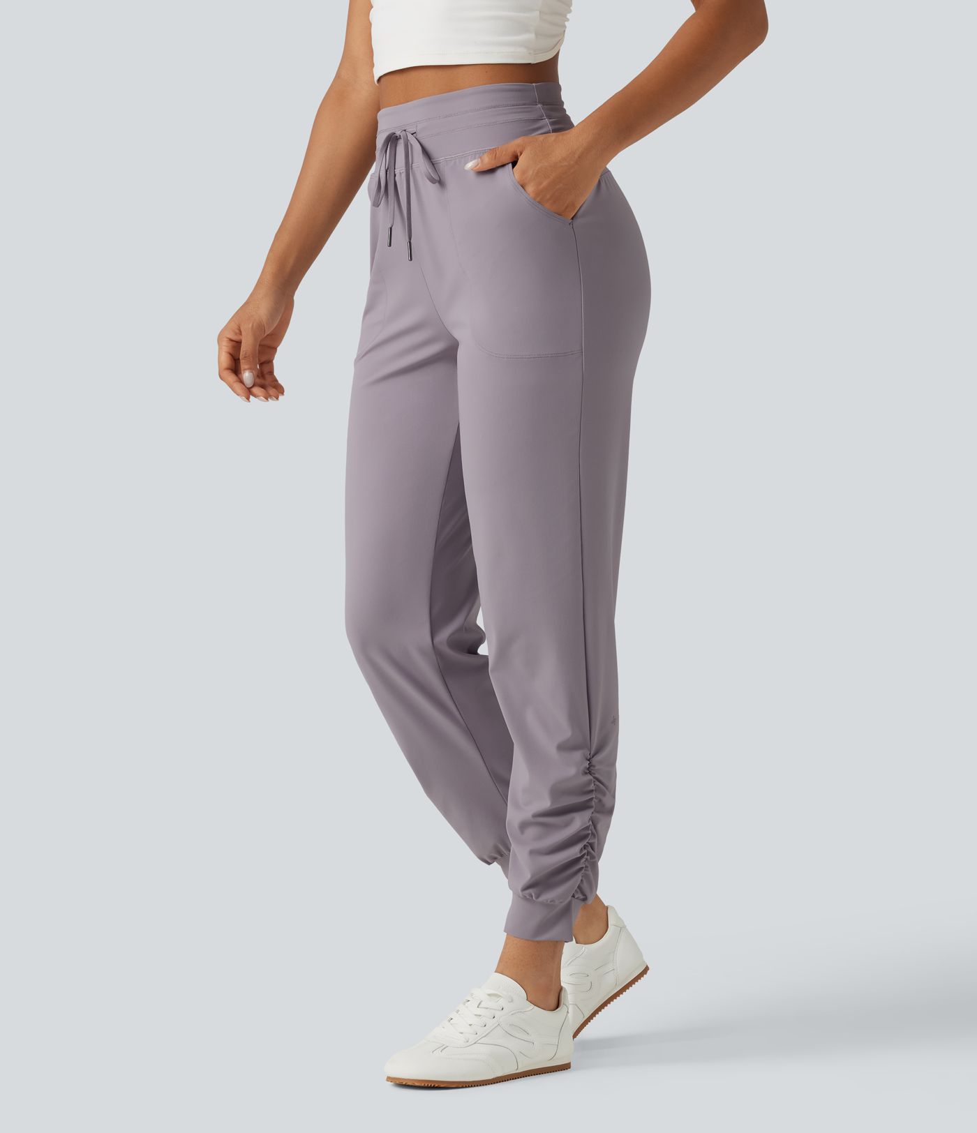 Halara UltraSculpt™ High Waisted Drawstring Ruched Yoga Joggers with Pockets Halara UltraSculpt™ High Waisted Drawstring Ruched Yoga Joggers with Pockets