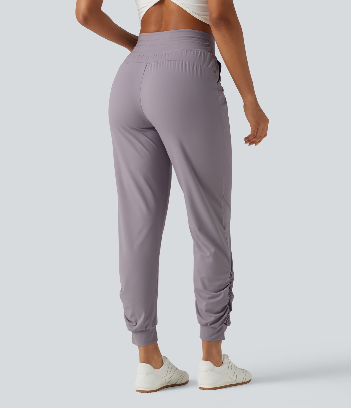 Halara UltraSculpt™ High Waisted Drawstring Ruched Yoga Joggers with Pockets Halara UltraSculpt™ High Waisted Drawstring Ruched Yoga Joggers with Pockets