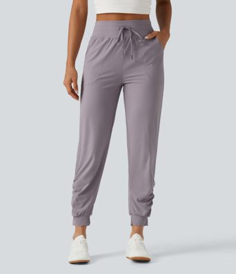 Halara UltraSculpt™ High Waisted Drawstring Ruched Yoga Joggers with Pockets Halara UltraSculpt™ High Waisted Drawstring Ruched Yoga Joggers with Pockets