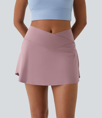 Everyday Softlyzero™ Airy Crossover 2-in-1-Mini-Tennisrock mit Seitentaschen-Lucid