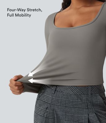 SoftlyZero™ Airy Scoop Neck Short Sleeve InstantCool Work T-Shirt SoftlyZero™ Airy Scoop Neck Short Sleeve InstantCool Work T-Shirt