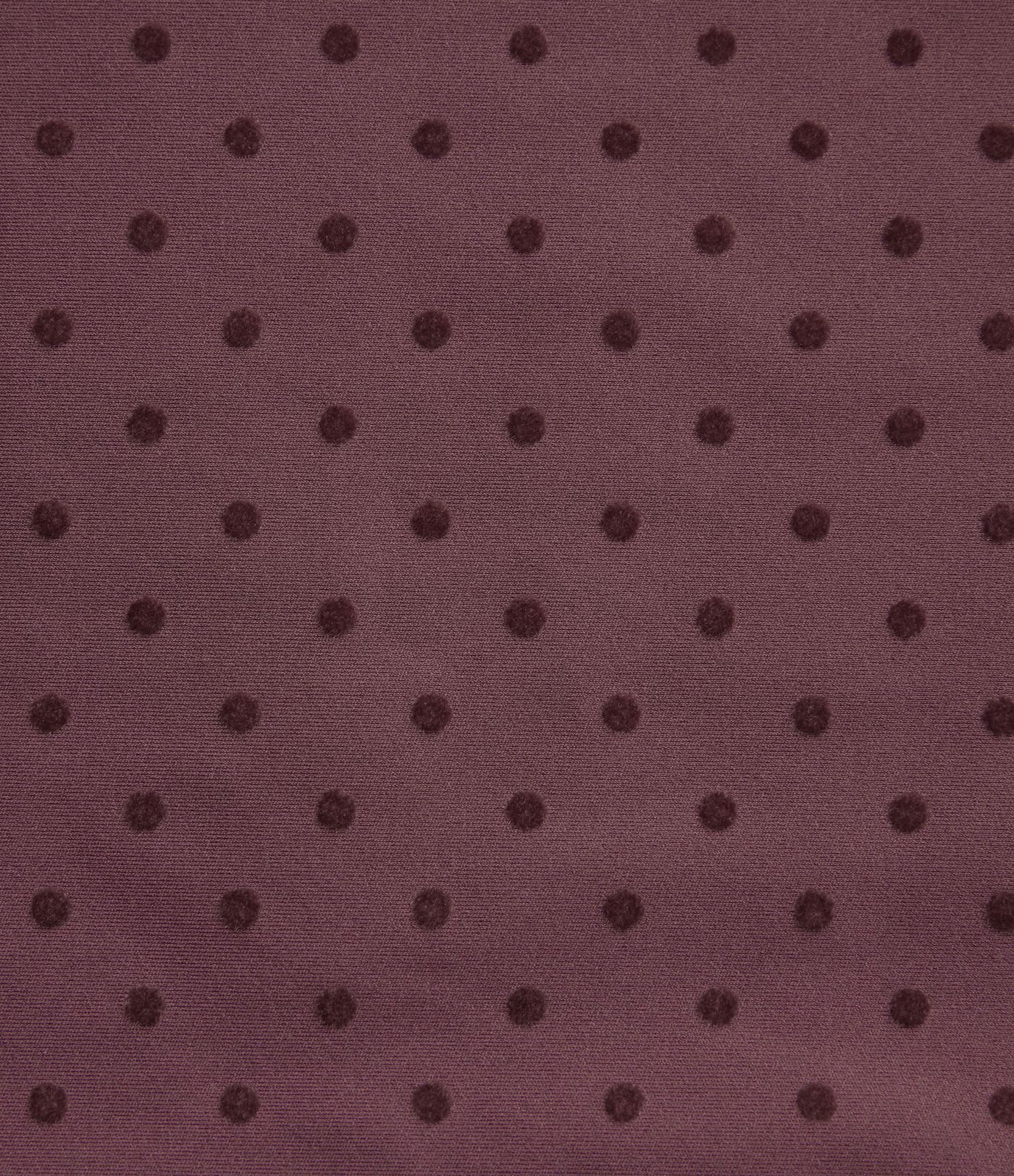 Jupe midi taille haute en velours à pois