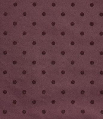 Jupe midi taille haute en velours à pois
