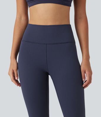 High Waisted Waffle Casual Leggings