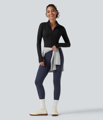High Waisted Waffle Casual Leggings