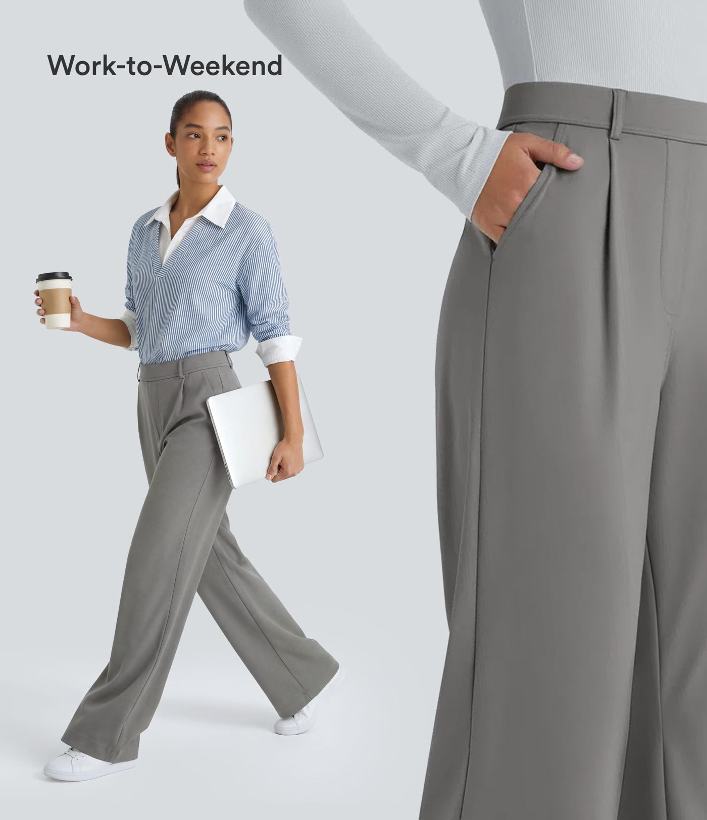Halara Flex™ DayStretch High Waisted Pocket Work Flare Pants