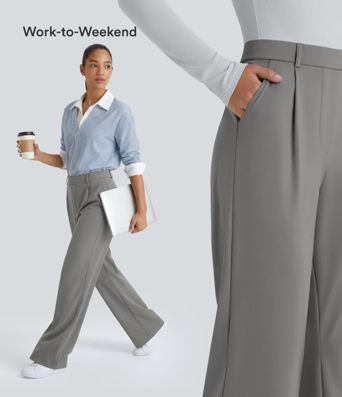 Halara Flex™ DayStretch High Waisted Pocket Work Flare Pants