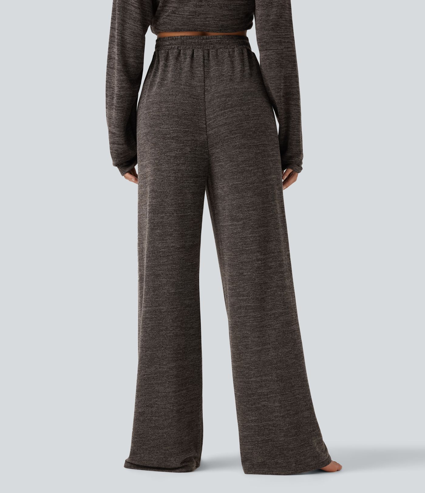 Mid Rise Drawstring Baggy Casual Pants with Pockets