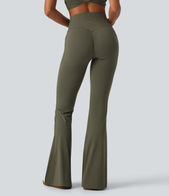 Halara UltraSculpt™ High Waisted Crossover Scrunch Butt Lifting Tummy Control Shaping Yoga Flare Leggings with Pockets Halara UltraSculpt™ High Waisted Crossover Scrunch Butt Lifting Tummy Control Shaping Yoga Flare Leggings with Pockets