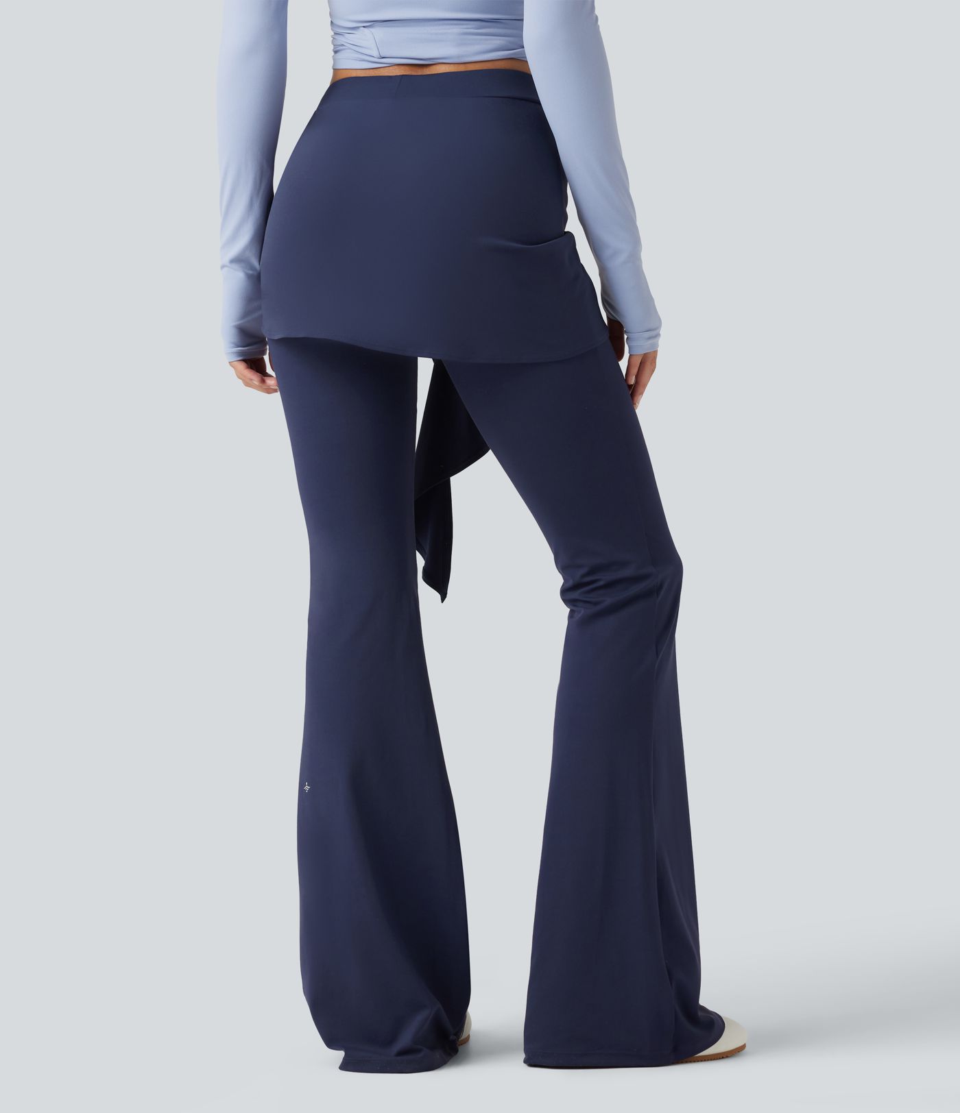 SoftlyZero™ - Flare-Tanz-Leggings mit mittelhohem Bund, und Bindeband vorne - UPF50+