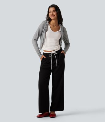 V Neck Long Sleeve Ruched Casual T-Shirt