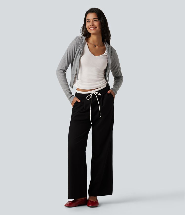 V Neck Long Sleeve Ruched Casual T-Shirt