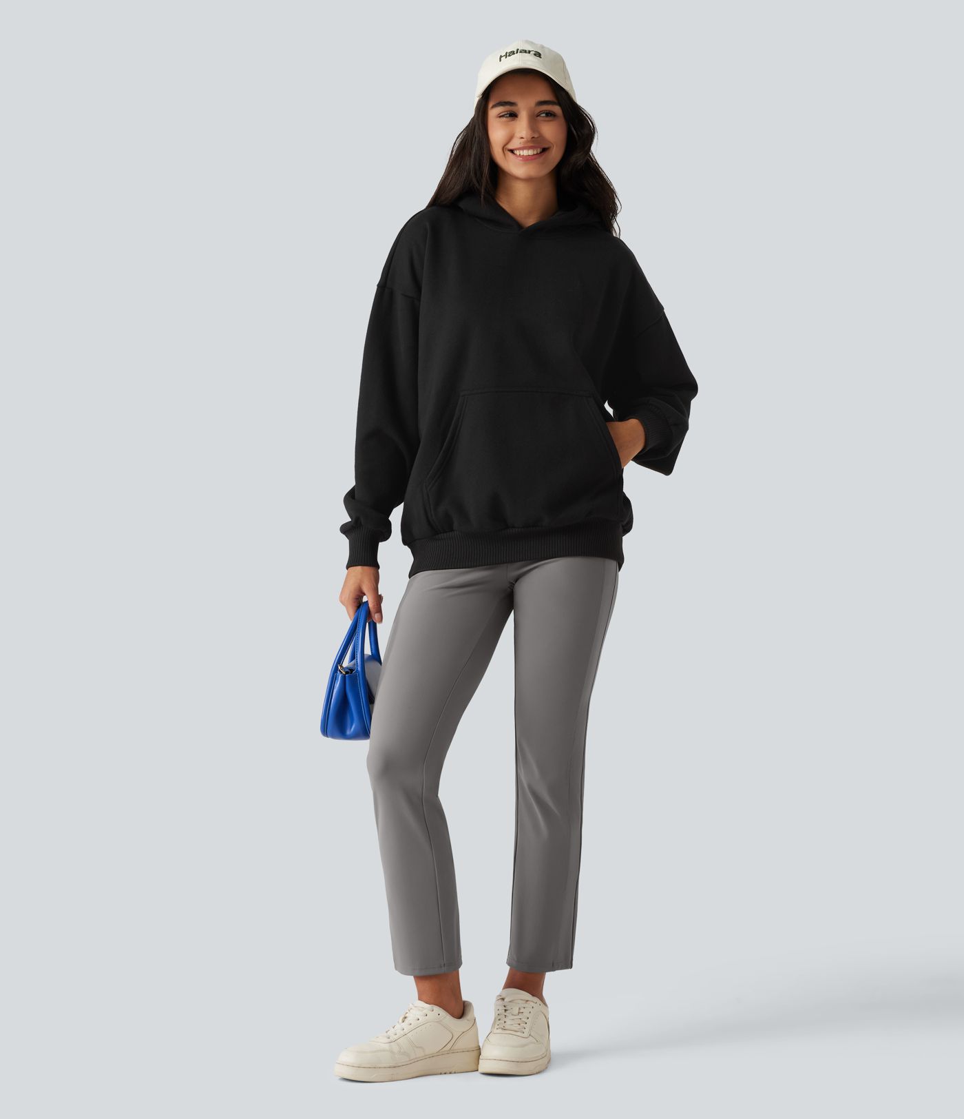 Mid Rise Casual Pants with Pockets Mid Rise Casual Pants with Pockets