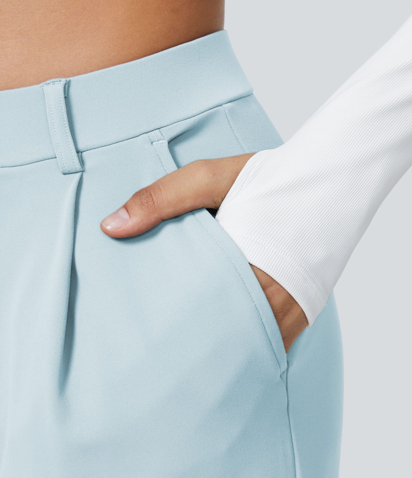 Halara Flex™ DayStretch High Waisted Pocket Straight Leg Work Pants Halara Flex™ DayStretch High Waisted Pocket Straight Leg Work Pants