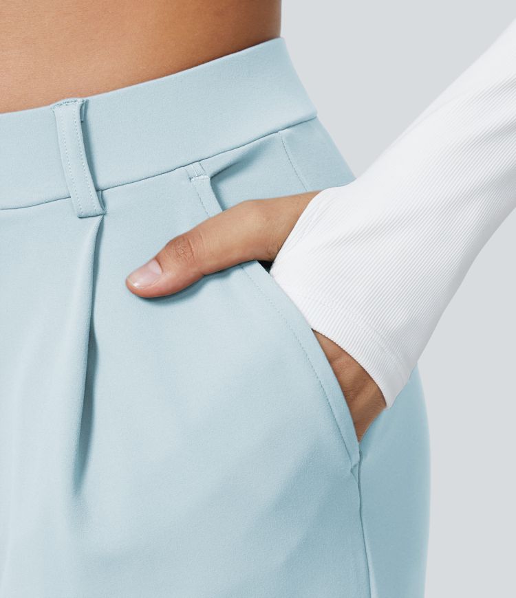 Halara Flex™ DayStretch High Waisted Pocket Straight Leg Work Pants Halara Flex™ DayStretch High Waisted Pocket Straight Leg Work Pants