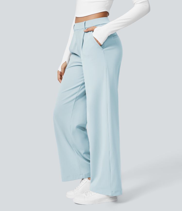 Halara Flex™ DayStretch High Waisted Pocket Straight Leg Work Pants Halara Flex™ DayStretch High Waisted Pocket Straight Leg Work Pants