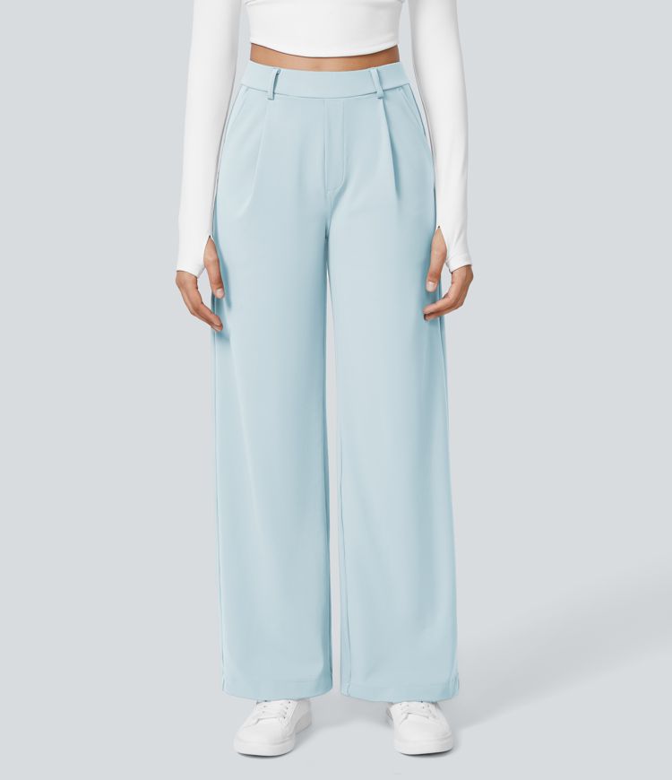 Halara Flex™ DayStretch High Waisted Pocket Straight Leg Work Pants Halara Flex™ DayStretch High Waisted Pocket Straight Leg Work Pants