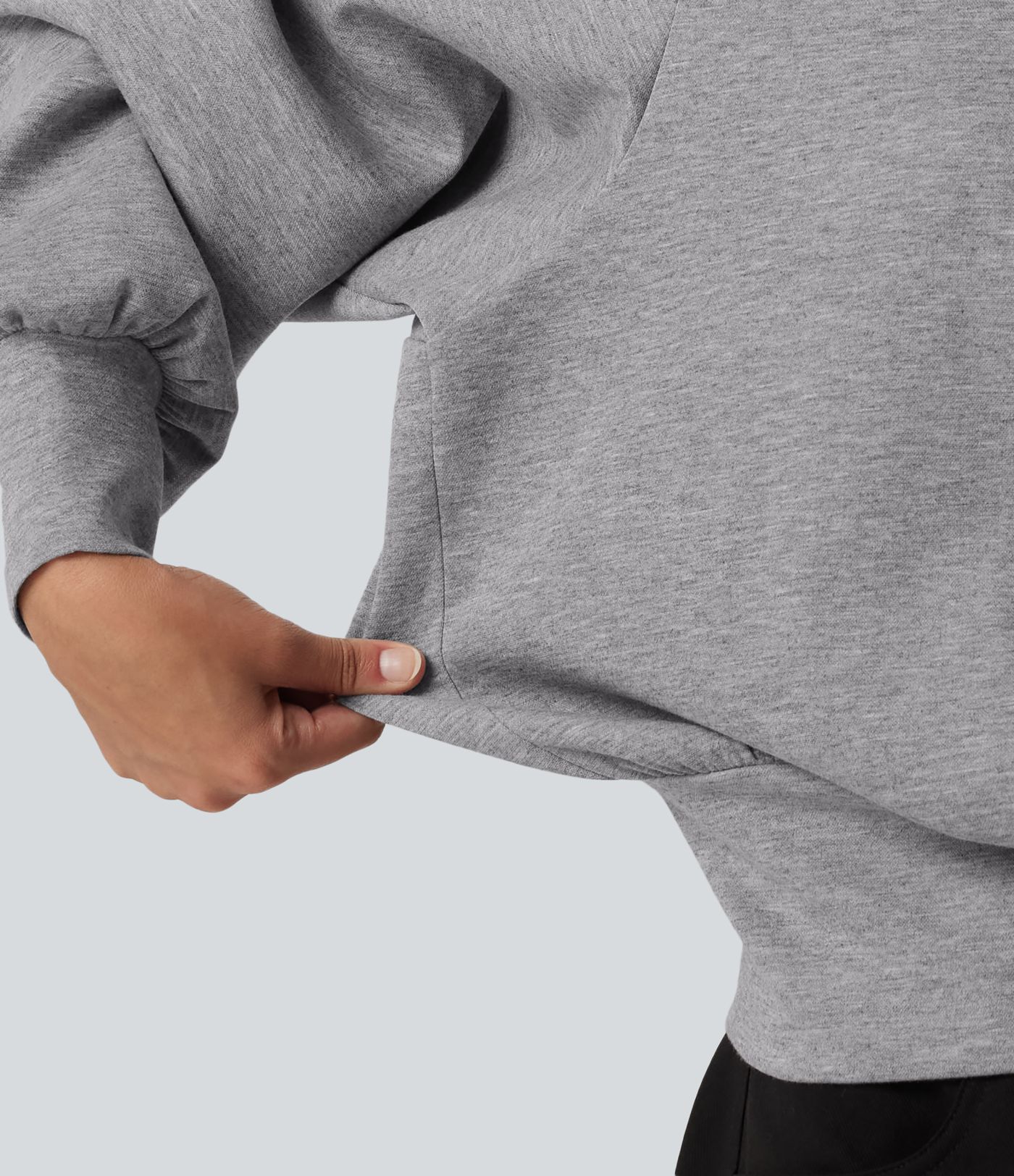 Round Neck Bubble Long Sleeve Casual Sweatshirt Round Neck Bubble Long Sleeve Casual Sweatshirt