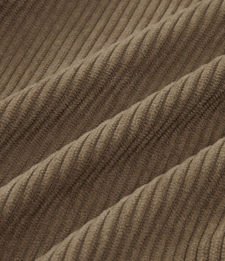 Chemise-veste décontractée en velours côtelé à manches longues avec poches Chemise-veste décontractée en velours côtelé à manches longues avec poches