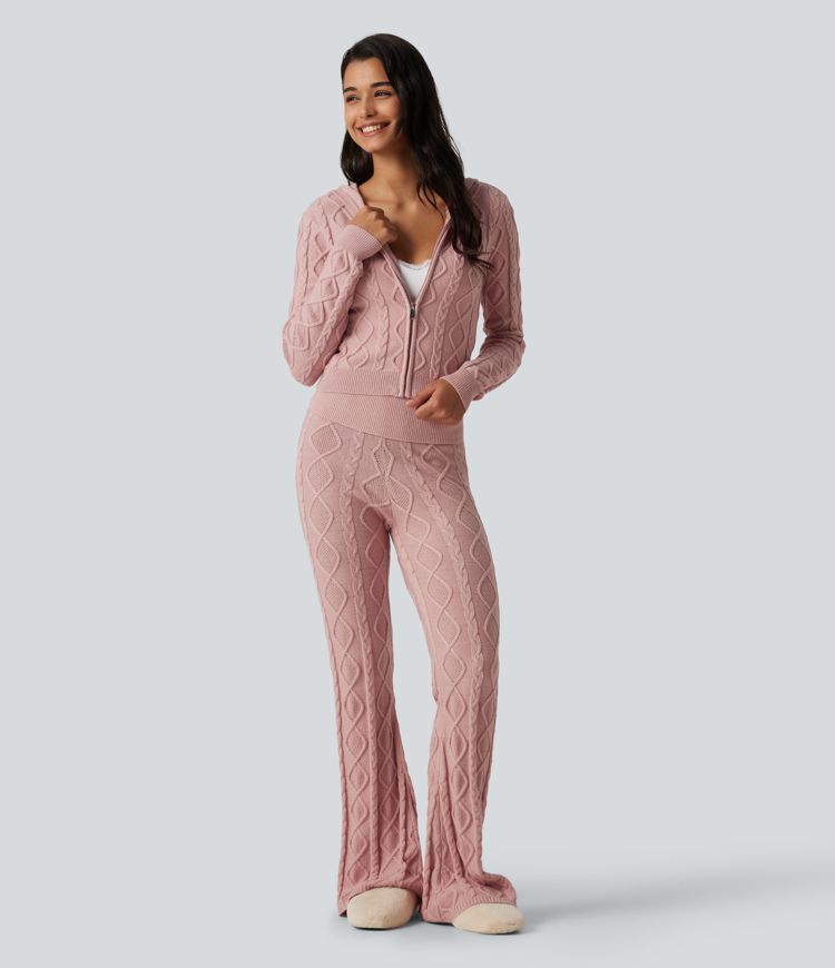 Hooded Long Sleeve Lounge Cardigan Hooded Long Sleeve Lounge Cardigan