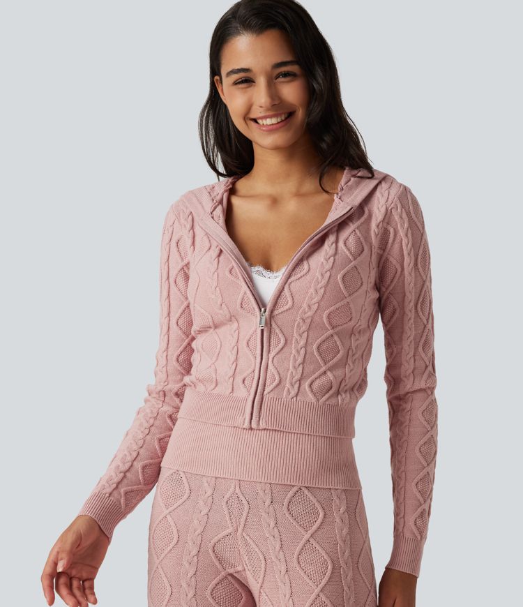 Hooded Long Sleeve Lounge Cardigan Hooded Long Sleeve Lounge Cardigan