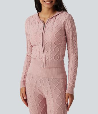 Hooded Long Sleeve Lounge Cardigan Hooded Long Sleeve Lounge Cardigan