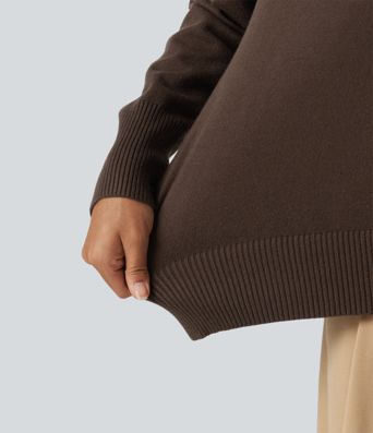 Lapel Long Sleeve Casual Sweater