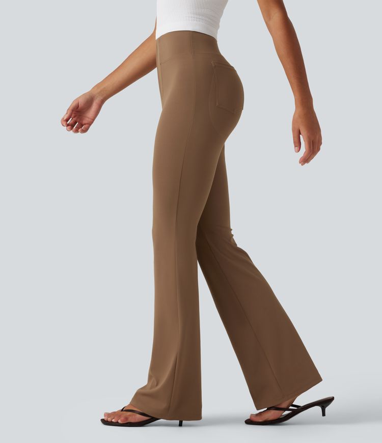 Halara Flex™ DayStretch High Waisted Butt Lifting Bootcut Work Pants with Pockets