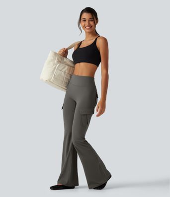 DayStretch High Waisted Flare Cargo Skinny Yoga Pants with Pockets DayStretch High Waisted Flare Cargo Skinny Yoga Pants with Pockets
