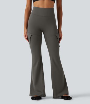 DayStretch High Waisted Flare Cargo Skinny Yoga Pants with Pockets DayStretch High Waisted Flare Cargo Skinny Yoga Pants with Pockets