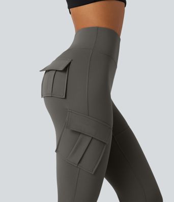 DayStretch High Waisted Flare Cargo Skinny Yoga Pants with Pockets DayStretch High Waisted Flare Cargo Skinny Yoga Pants with Pockets