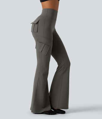 DayStretch High Waisted Flare Cargo Skinny Yoga Pants with Pockets DayStretch High Waisted Flare Cargo Skinny Yoga Pants with Pockets