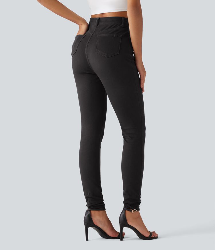 Halara Flex™ – Lässige Skinny-Jeans mit hohem Bund und Taschen