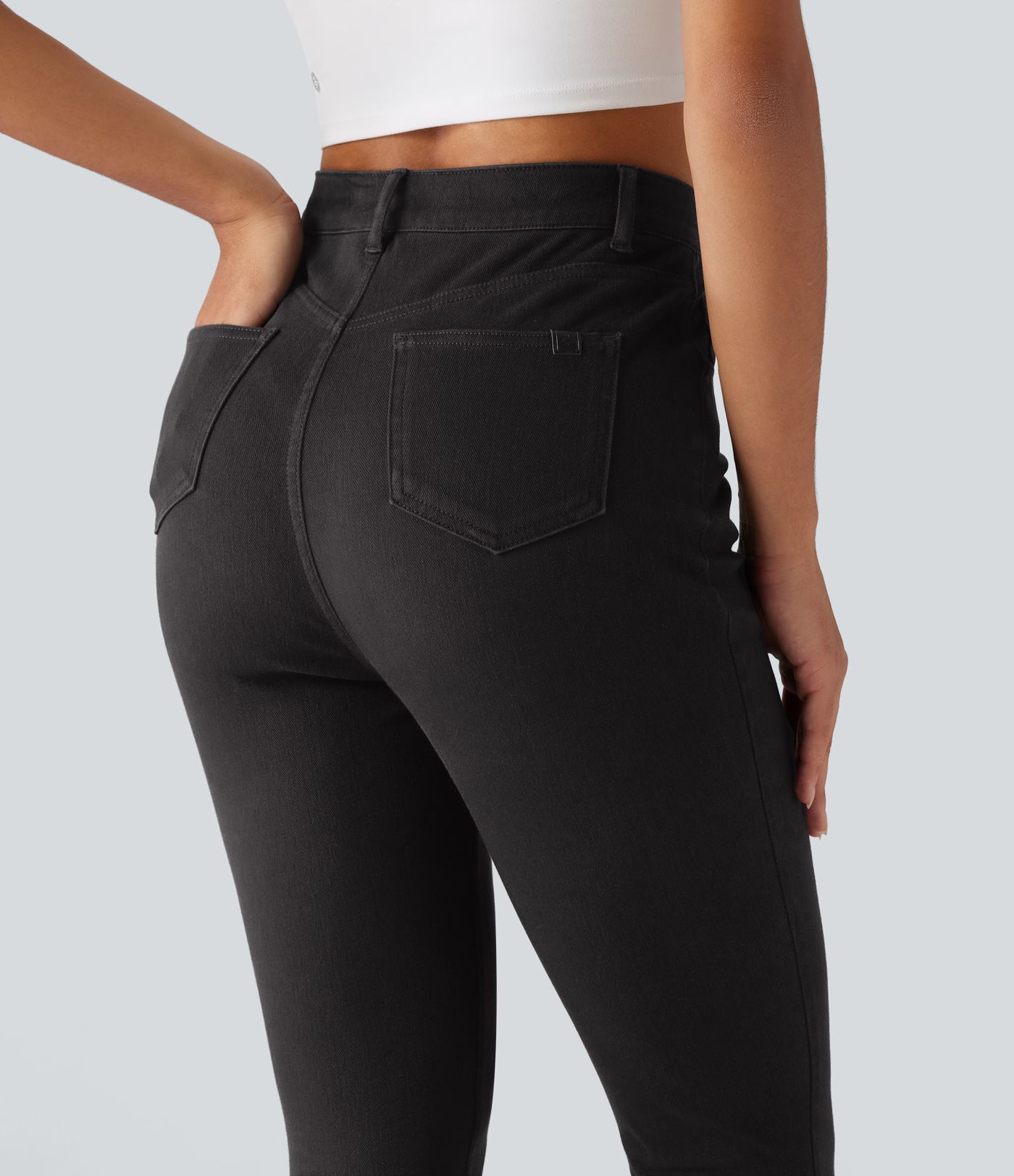 Halara Flex™ – Lässige Skinny-Jeans mit hohem Bund und Taschen