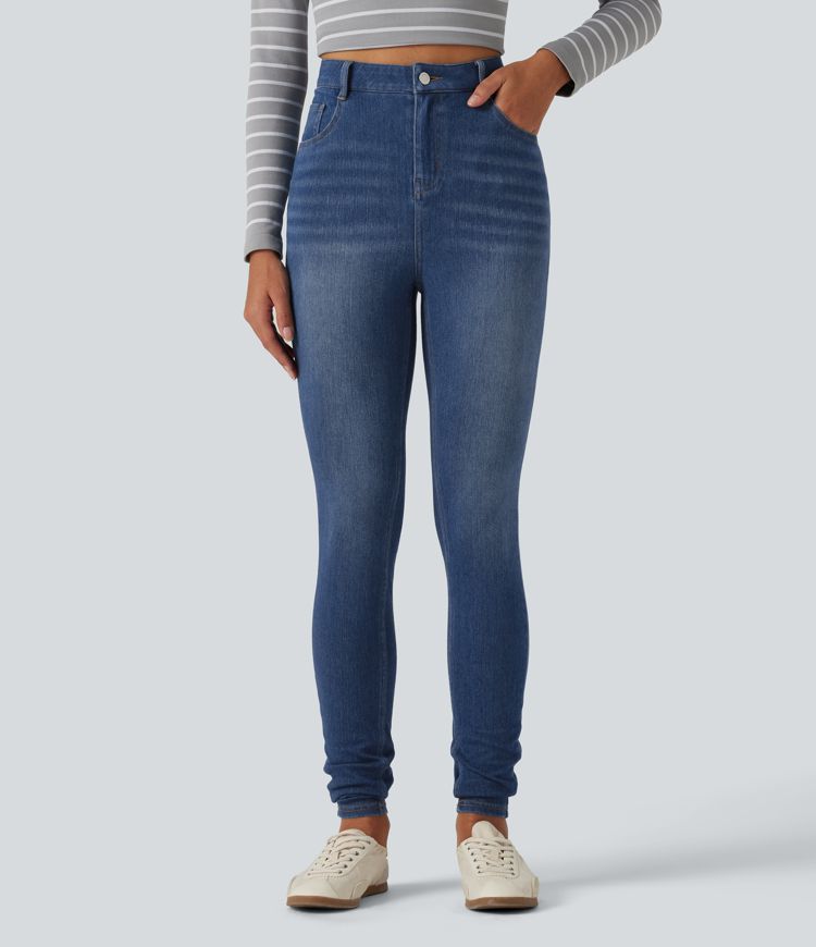 Halara Flex™ High Waisted Skinny Casual Jeans with Pockets