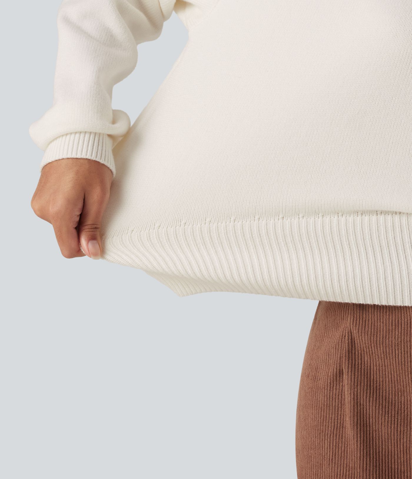 Collared Half Zip Long Sleeve Work Sweater Collared Half Zip Long Sleeve Work Sweater