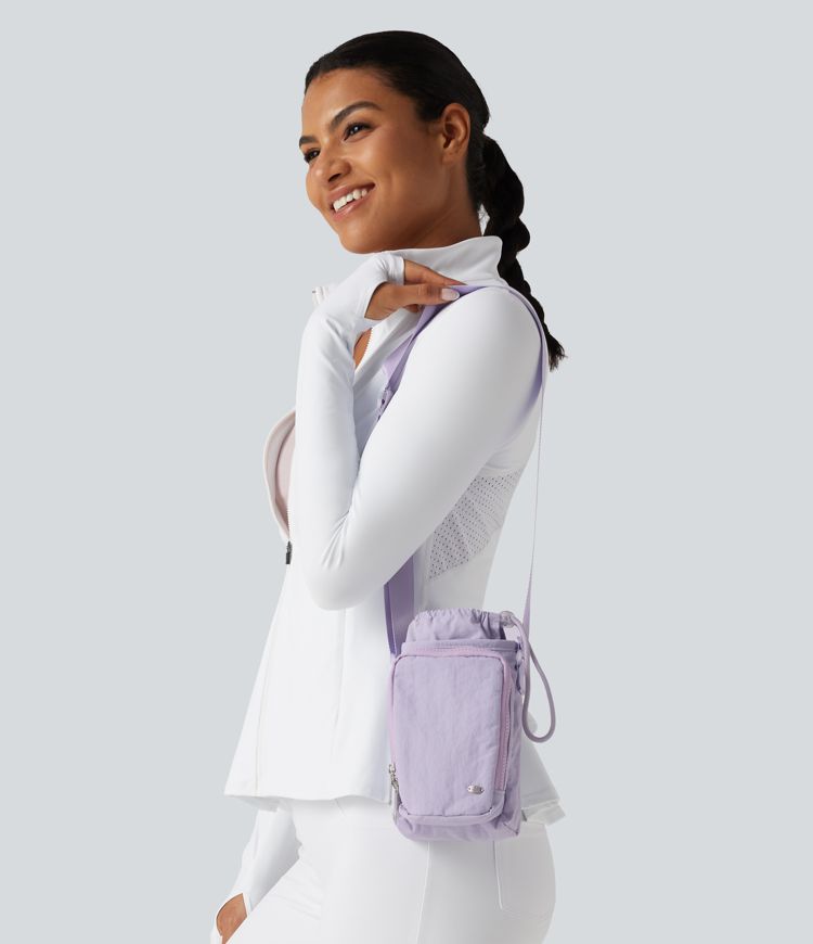 Yoga Crossbody Bag with Zipper Pocket 
