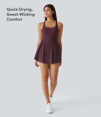Breezeful™ corset 2-en-1 avec poche — mini-robe, à séchage rapide et respirante, robe active pour le pickleball, bonnets A–C