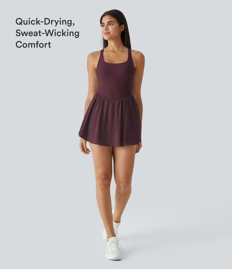 Breezeful™ corset 2-en-1 avec poche — mini-robe, à séchage rapide et respirante, robe active pour le pickleball, bonnets A–C