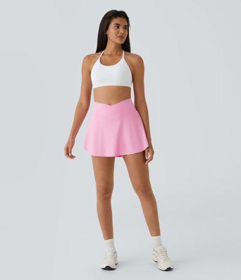 SoftlyZero™ Airy Crossover Pocket 2-in-1 Cool Touch Tennis Skirt-Lucid-Longer Length-UPF50+ SoftlyZero™ Airy Crossover Pocket 2-in-1 Cool Touch Tennis Skirt-Lucid-Longer Length-UPF50+