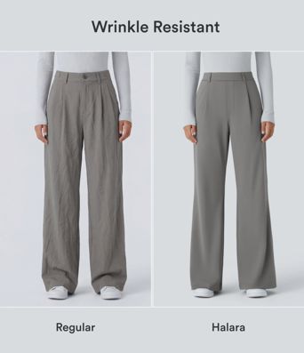Halara Flex™ DayStretch High Waisted Pocket Straight Leg Work Pants Halara Flex™ DayStretch High Waisted Pocket Straight Leg Work Pants