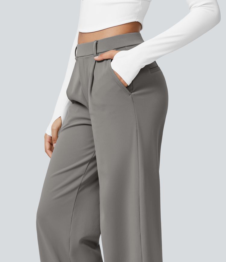 Halara Flex™ DayStretch High Waisted Pocket Straight Leg Work Pants Halara Flex™ DayStretch High Waisted Pocket Straight Leg Work Pants