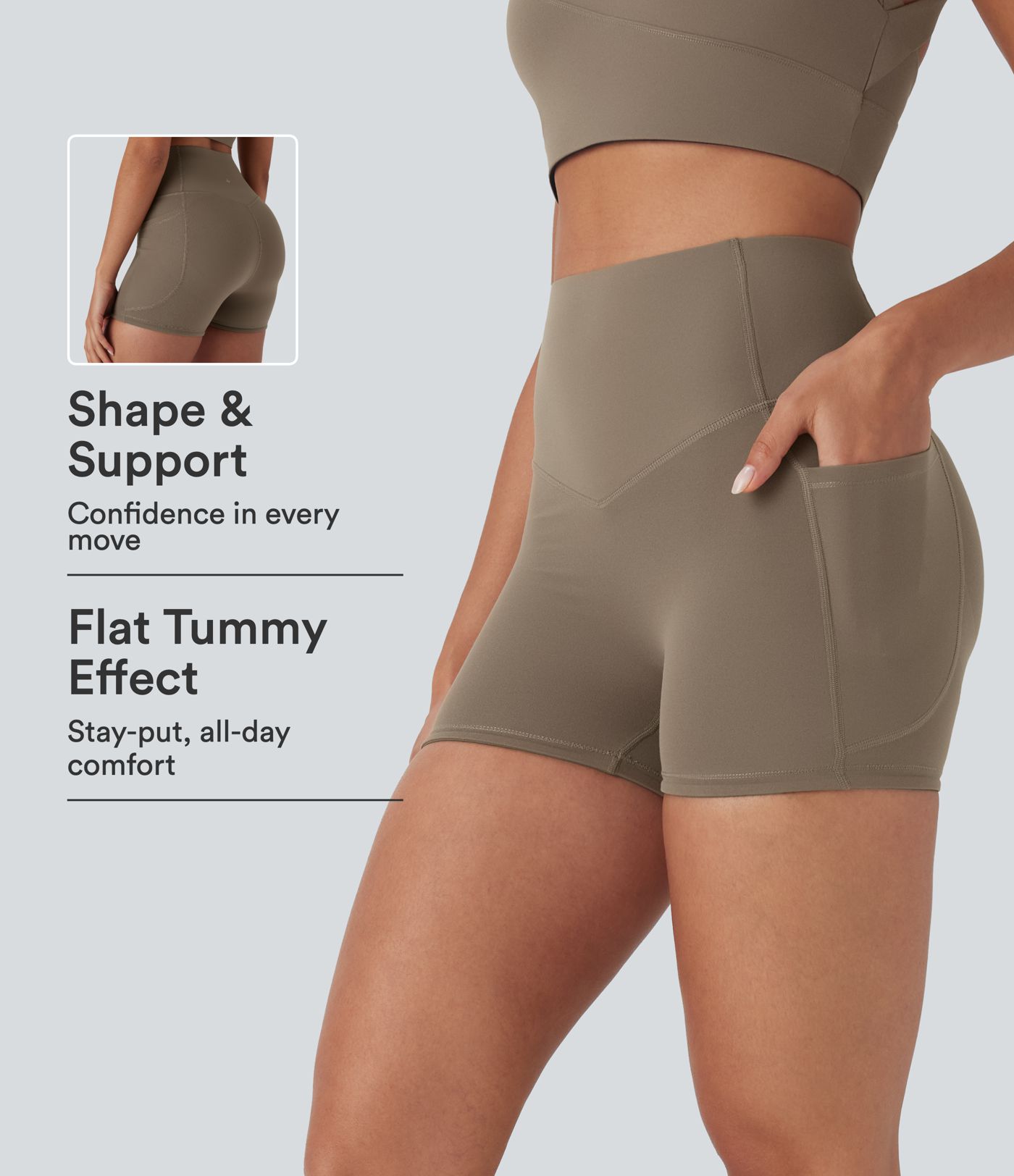 Halara UltraSculpt™ High Waisted Butt Lifting Tummy Control Pocket Shaping Training Bike Running Shorts 3'' Halara UltraSculpt™ High Waisted Butt Lifting Tummy Control Pocket Shaping Training Bike Running Shorts 3''