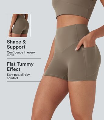 Halara UltraSculpt™ High Waisted Butt Lifting Tummy Control Pocket Shaping Training Bike Running Shorts 3'' Halara UltraSculpt™ High Waisted Butt Lifting Tummy Control Pocket Shaping Training Bike Running Shorts 3''