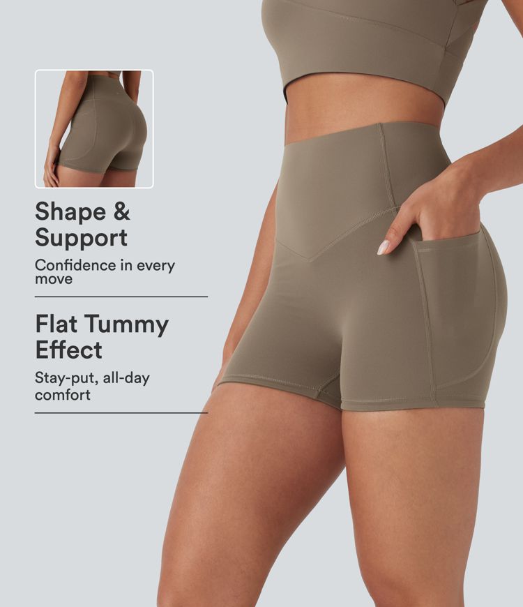Halara UltraSculpt™ High Waisted Butt Lifting Tummy Control Pocket Shaping Training Bike Running Shorts 3'' Halara UltraSculpt™ High Waisted Butt Lifting Tummy Control Pocket Shaping Training Bike Running Shorts 3''