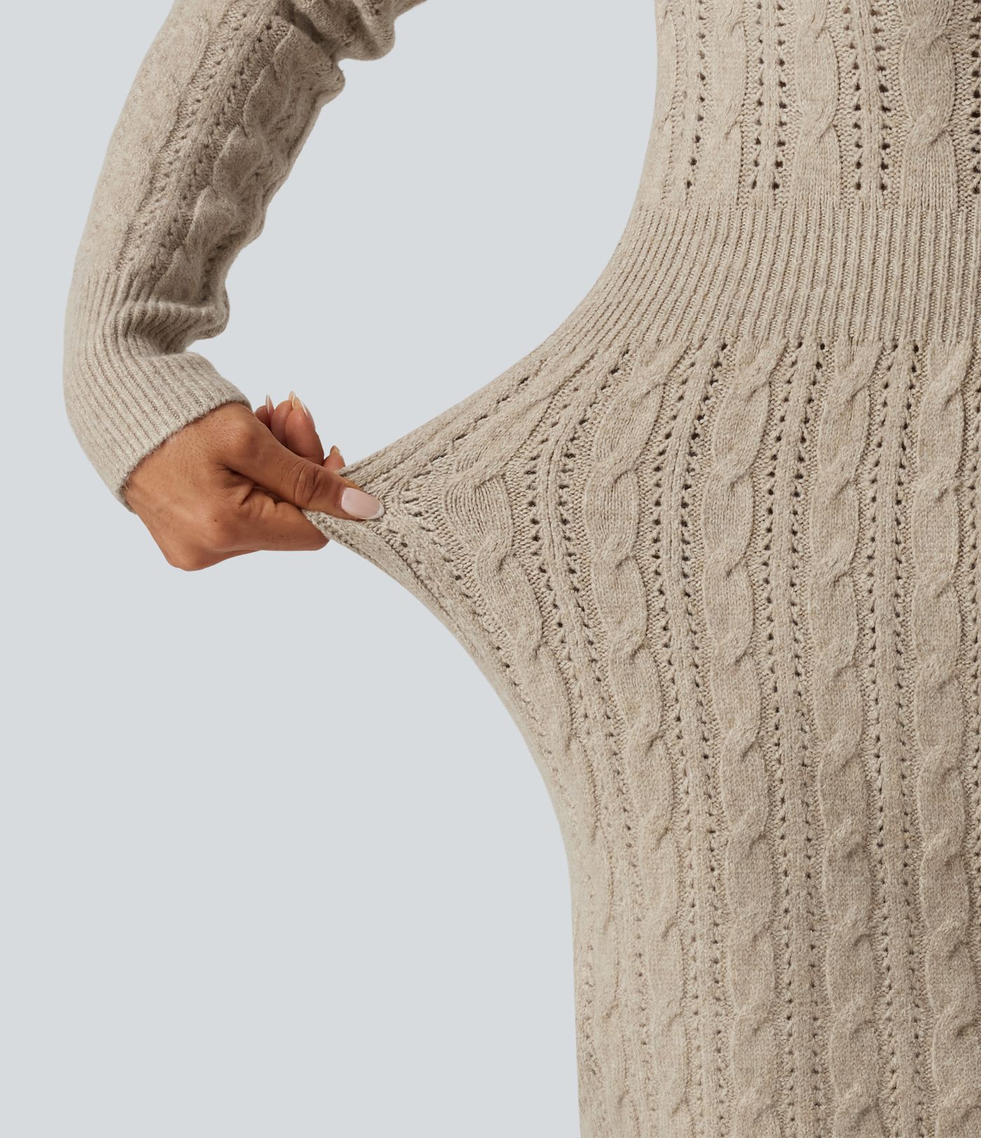 Round Neck Raglan Long Sleeve Bodycon Mini Casual Sweater Dress