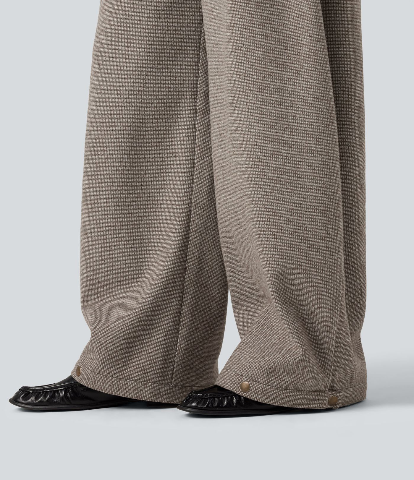 High Waisted Barrel Leg Plaid Casual Pants with Pockets High Waisted Barrel Leg Plaid Casual Pants with Pockets