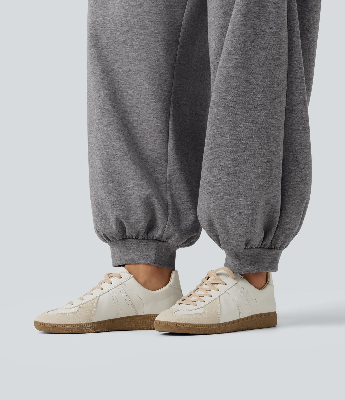 HIgh Waisted Ruched Balloon Casual Joggers with Pockets