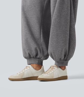 HIgh Waisted Ruched Balloon Casual Joggers with Pockets