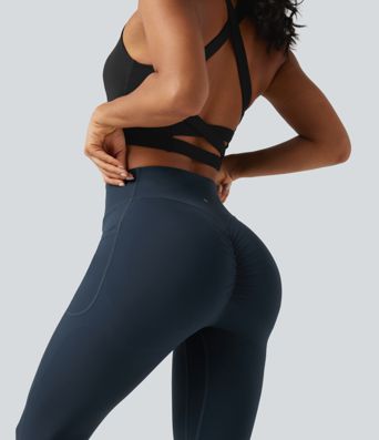 Halara UltraSculpt™ High Waisted Scrunch Butt Lifting Tummy Control Shaping Training Leggings with Pockets Halara UltraSculpt™ High Waisted Scrunch Butt Lifting Tummy Control Shaping Training Leggings with Pockets